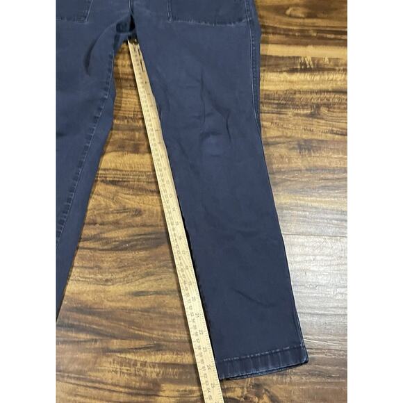 Womens Lee Mid Rise Regular Fit Tapered Leg Navy Blue Chino Pants Size 28x25 - Picture 2 of 7